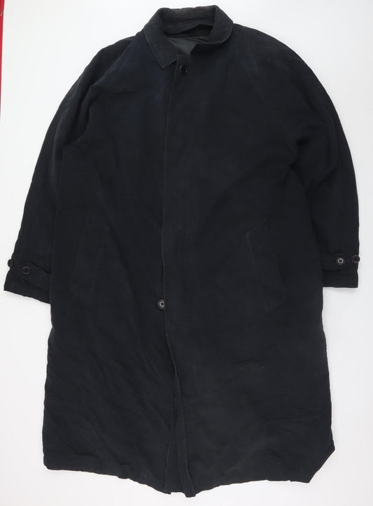 Mens UK Size XL Marks and Spencer Blue Overcoat