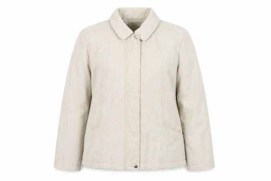 Bonmarché Women's Beige Mid-Length Polyester Jacket Size M