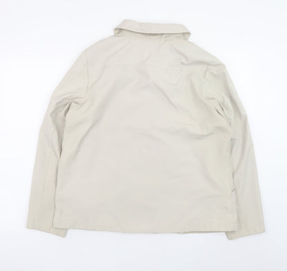 Bm Collection Women's Beige Mid-Length Polyester Jacket Size M