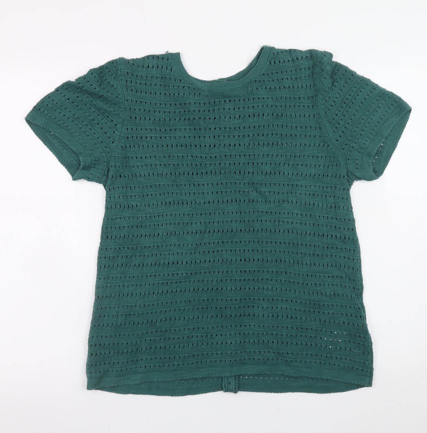 Womens UK Size 12 Fat Face Green Cardigan Jumper