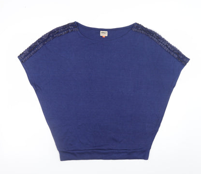 Womens UK Size S Only Blue Pullover Jumper
