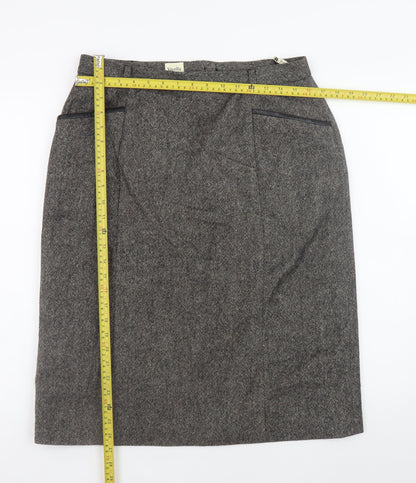 Womens UK Size 16 Viyella Straight & Pencil Tweed Skirt