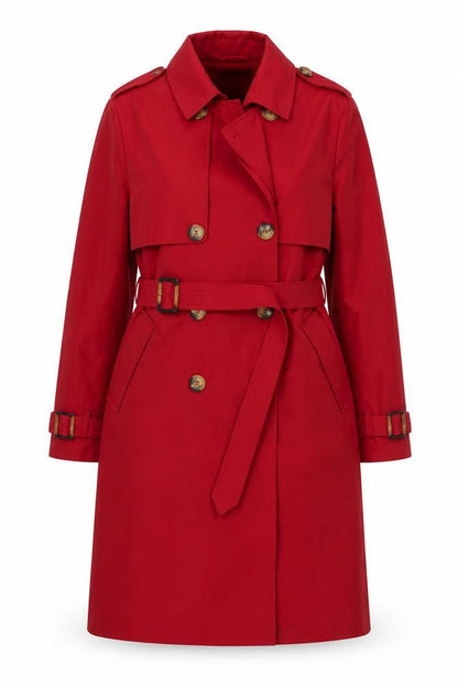 Womens UK Size L Orolay Red Trench Coat