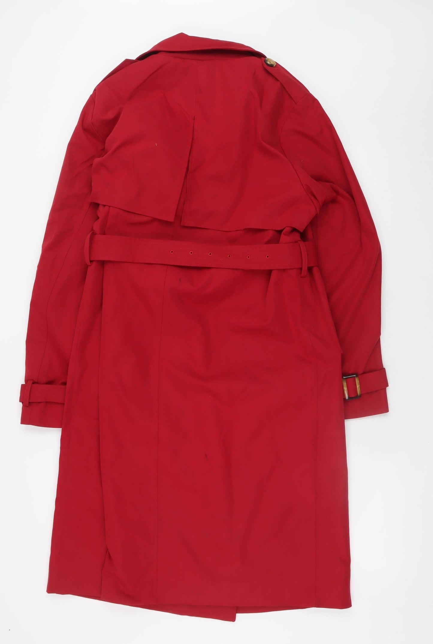 Womens UK Size L Orolay Red Trench Coat