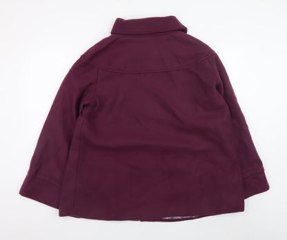 Anne De Lançay Women's Purple Mid-Length Coat UK 14 Classic Style