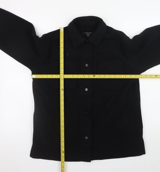 Womens UK Size 8-10 New Look Black Basic Jacket