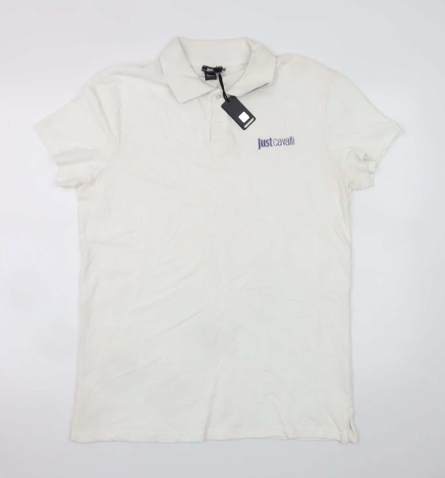 Mens UK Size L Just Cavalli 100% Cotton Polo Shirt