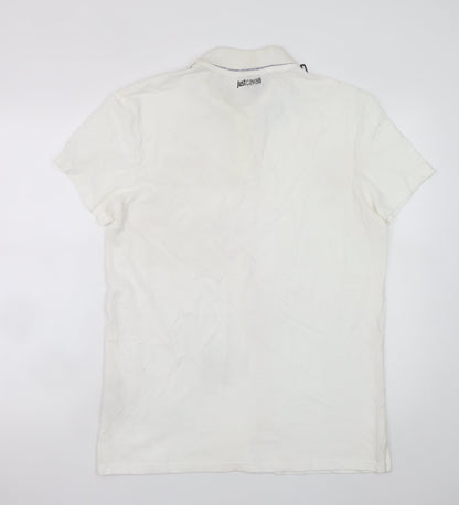 Mens UK Size L Just Cavalli 100% Cotton Polo Shirt