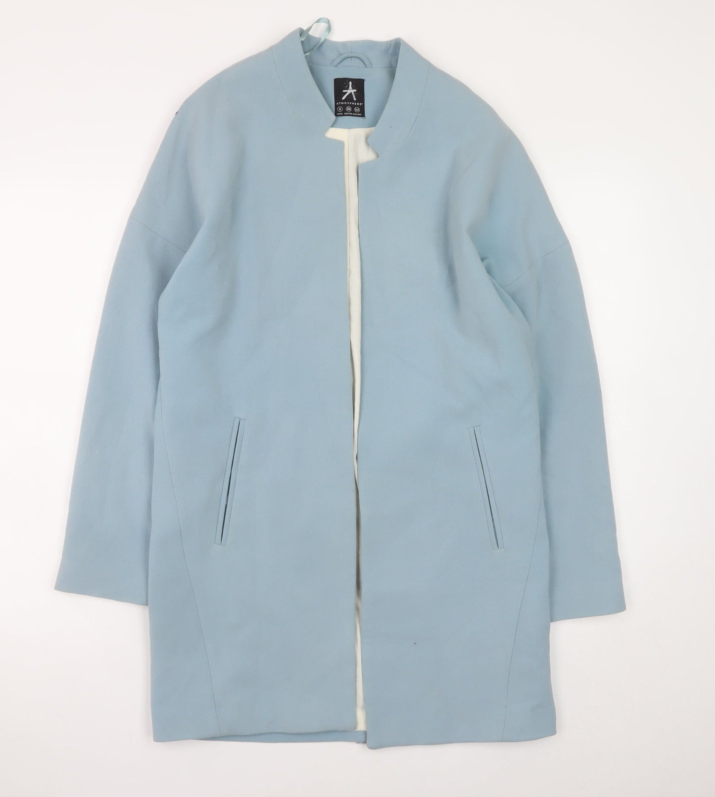 Womens UK Size 8 Atmosphere Blue Overcoat