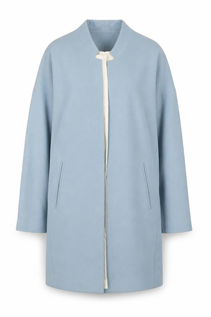 Womens UK Size 8 Atmosphere Blue Overcoat