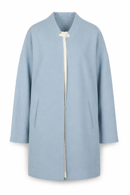 Womens UK Size 8 Atmosphere Blue Overcoat