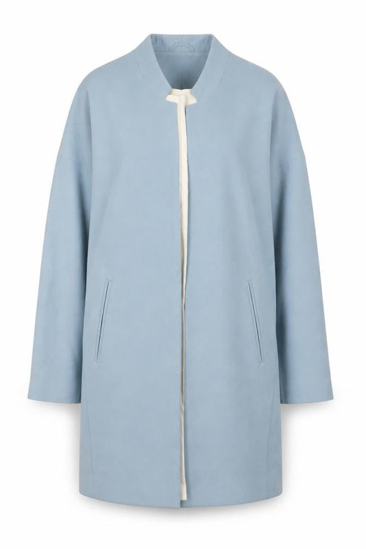 Womens UK Size 8 Atmosphere Blue Overcoat