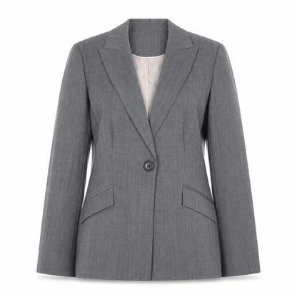 Planet Women's Grey Wool Blend Blazer Jacket Size 10