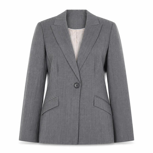 Planet Women's Grey Wool Blend Blazer Jacket Size 10