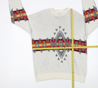Mens UK Size S Urban Outfitters Ivory Pullover Jumper