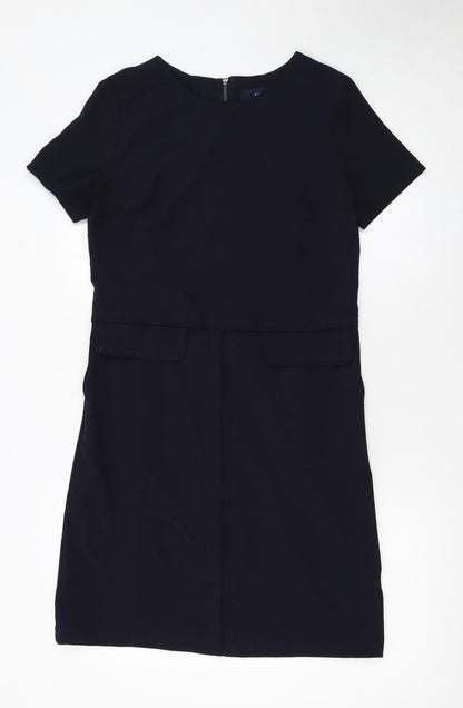 Next Women’s Black Short Sleeve Shift Dress Size 8