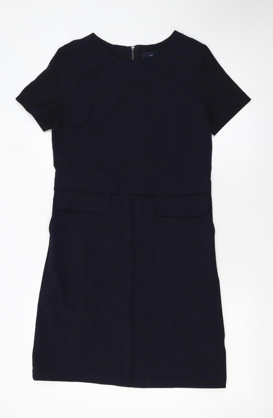 Next Women’s Black Short Sleeve Shift Dress Size 8
