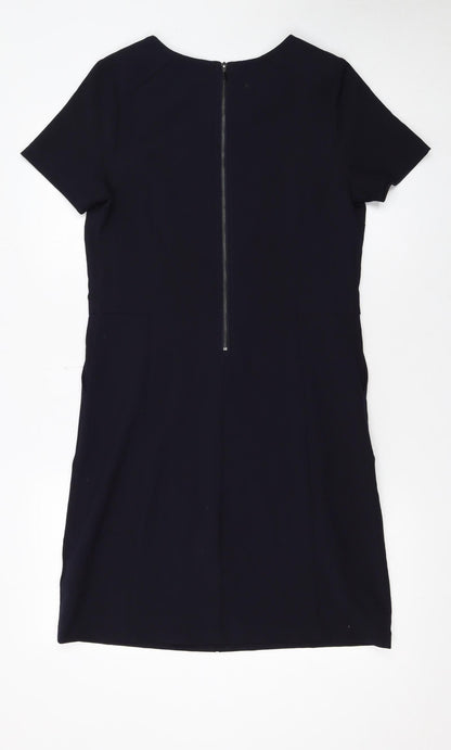 Next Women’s Black Short Sleeve Shift Dress Size 8