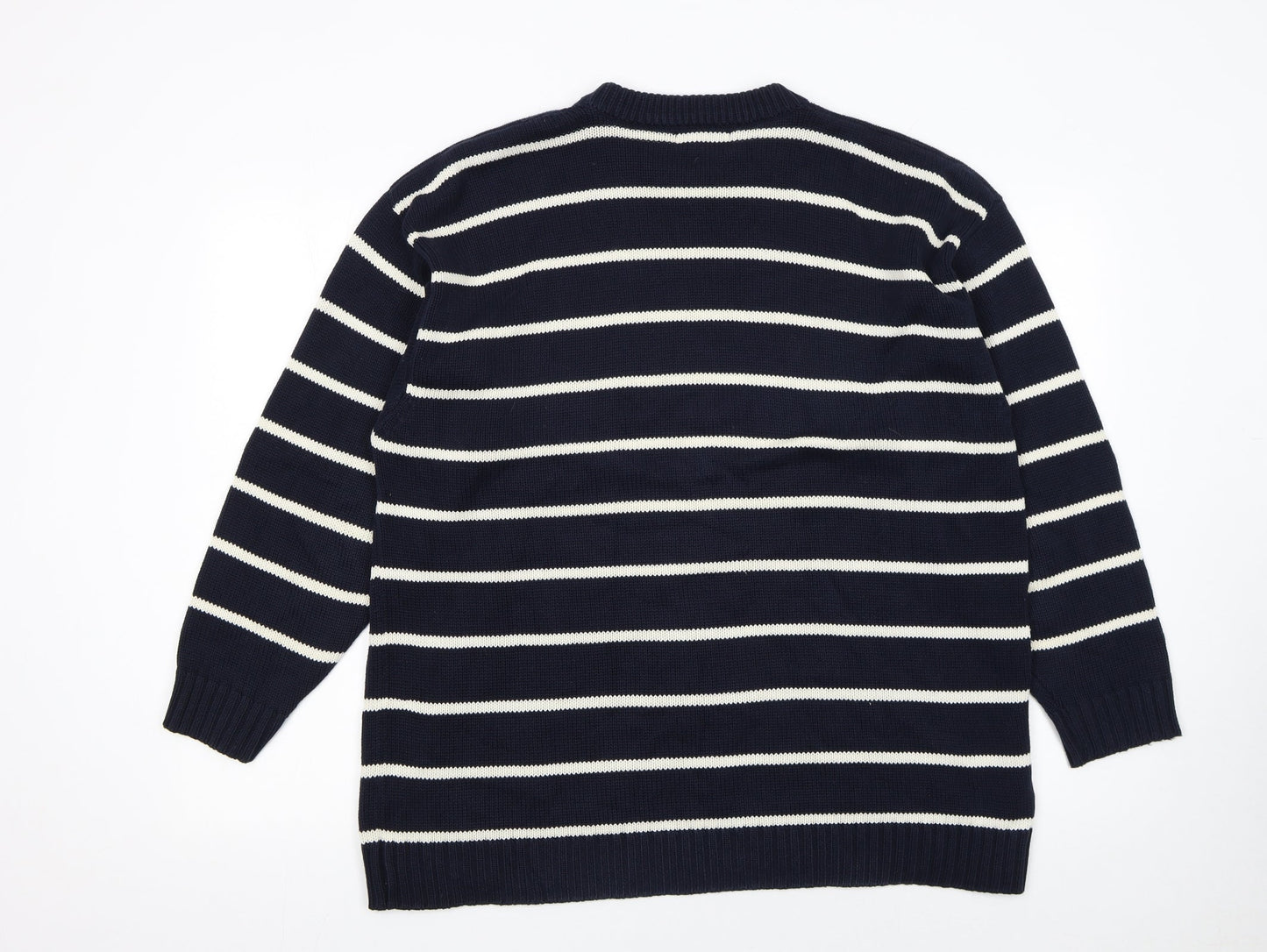 Mens UK Size L BHS Blue Pullover Jumper