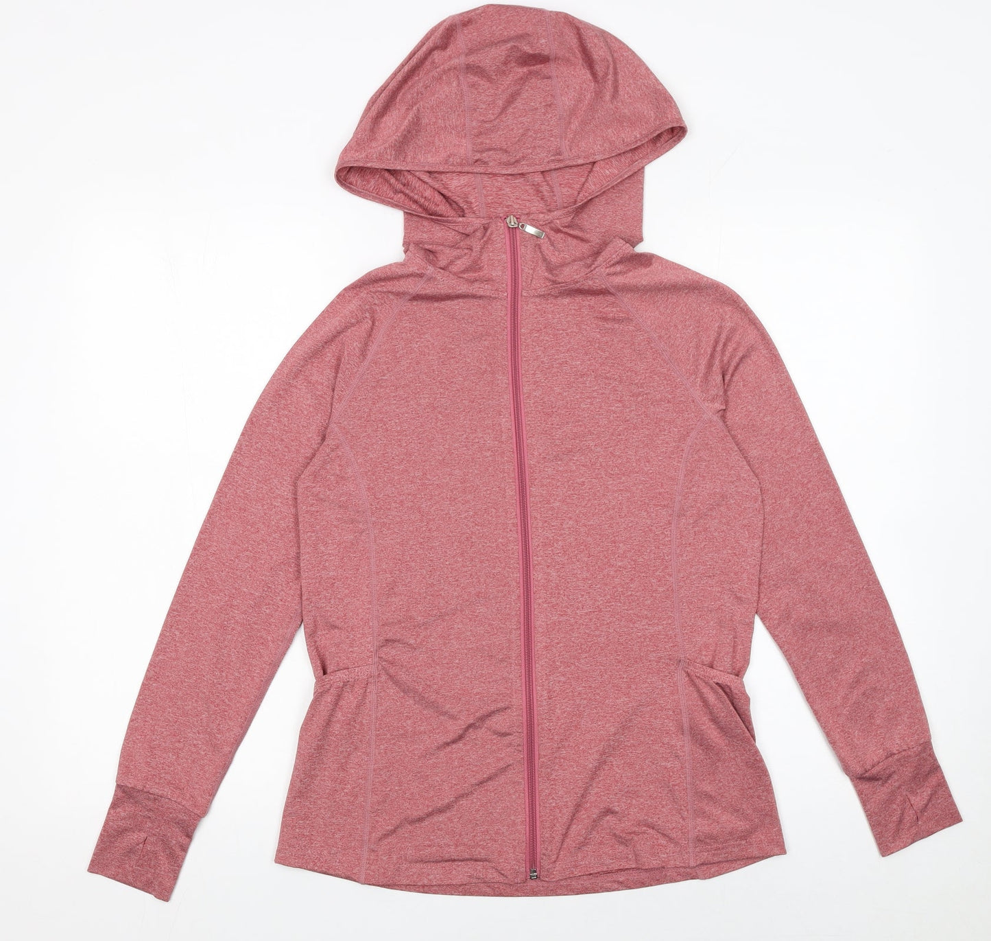 Womens UK Size M Sykooria Pink Full Zip Hoodie