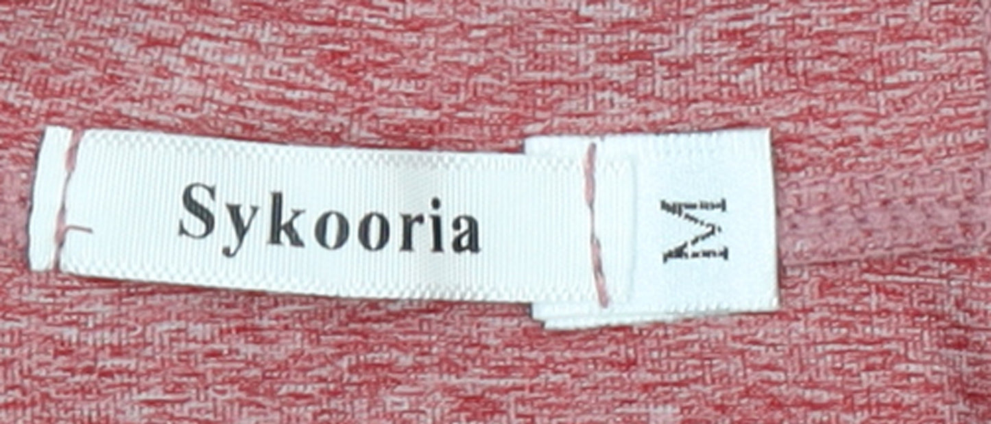 Womens UK Size M Sykooria Pink Full Zip Hoodie