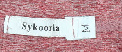 Womens UK Size M Sykooria Pink Full Zip Hoodie