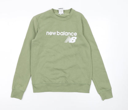 Womens UK Size XS New Balance Green Pullover Sweatshirt