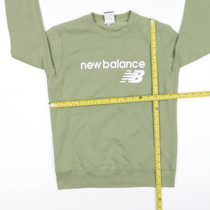 Womens UK Size XS New Balance Green Pullover Sweatshirt