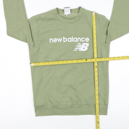 Womens UK Size XS New Balance Green Pullover Sweatshirt