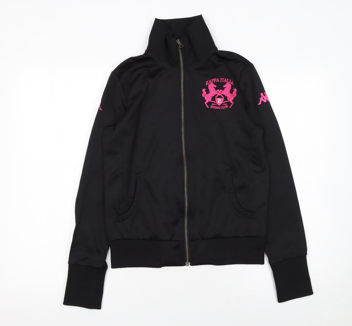 Womens UK Size L Kappa Black Gym & Training Running & Jogging Casual Jacket