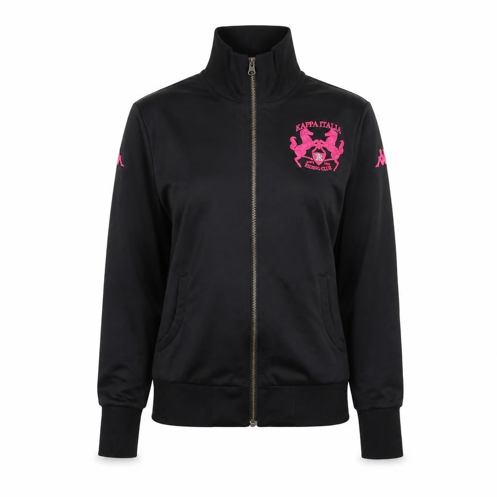 Womens UK Size L Kappa Black Gym & Training Running & Jogging Casual Jacket