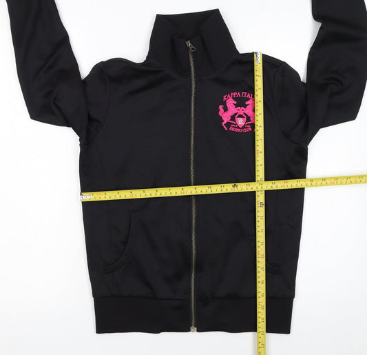 Womens UK Size L Kappa Black Gym & Training Running & Jogging Casual Jacket