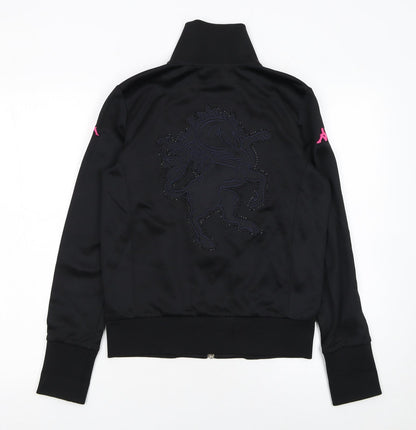 Womens UK Size L Kappa Black Gym & Training Running & Jogging Casual Jacket