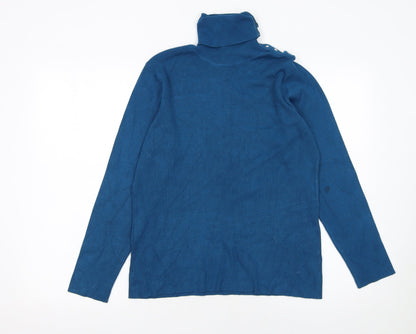 Womens UK Size XL M&Co Blue Pullover Jumper