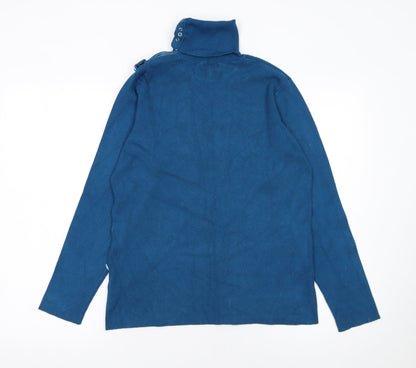 Womens UK Size XL M&Co Blue Pullover Jumper