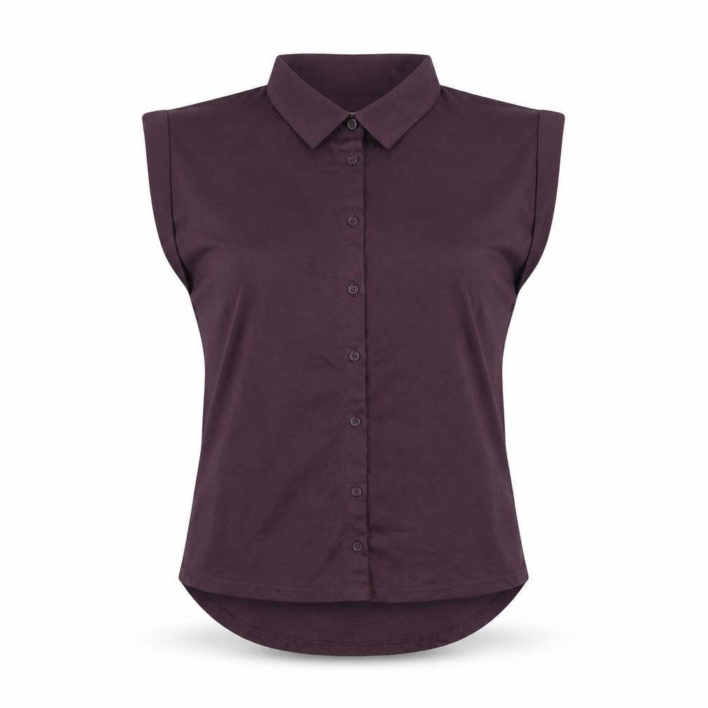Womens UK Size 8 River Island Purple Basic Button-Up