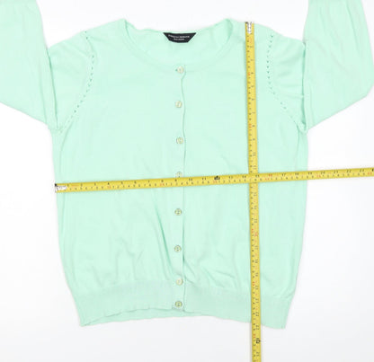 Womens UK Size 16 Dorothy Perkins Green Cardigan Jumper