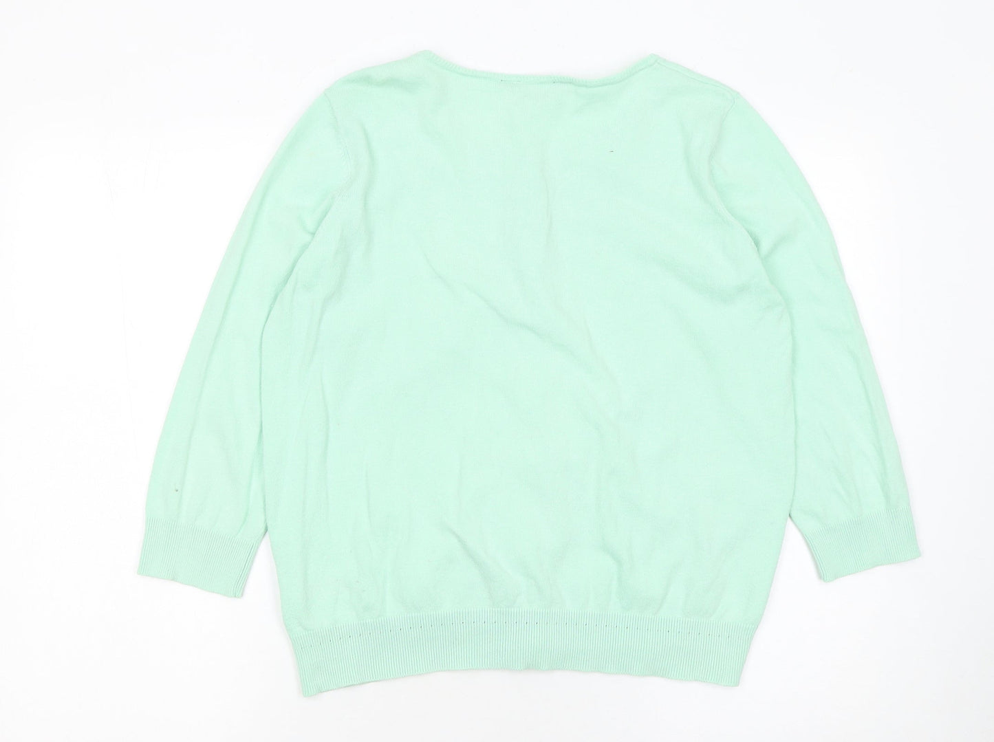 Womens UK Size 16 Dorothy Perkins Green Cardigan Jumper
