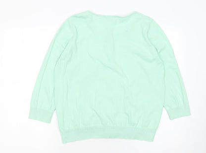 Womens UK Size 16 Dorothy Perkins Green Cardigan Jumper