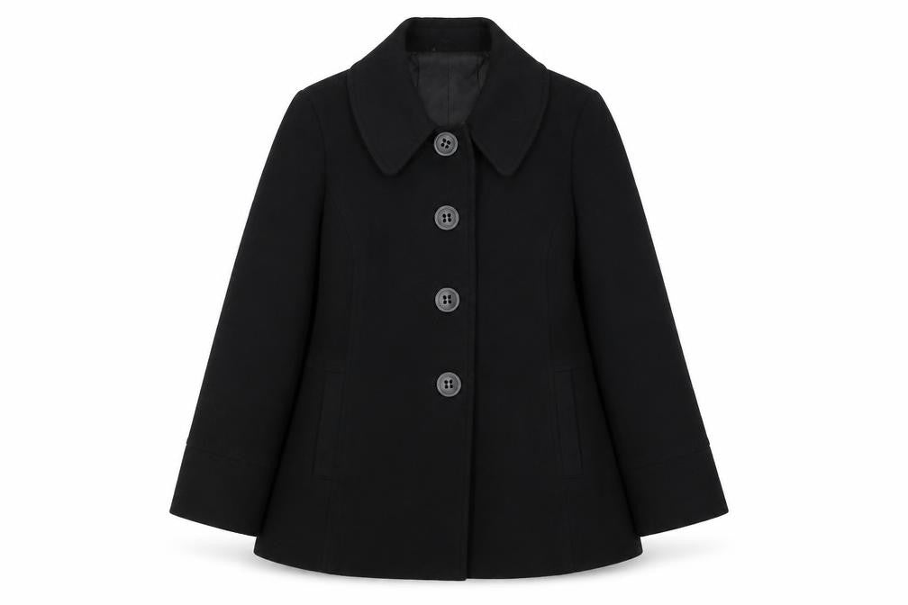 Womens UK Size 24 Wardrobe Black Overcoat