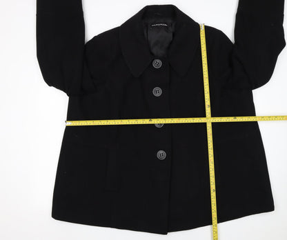 Womens UK Size 24 Wardrobe Black Overcoat