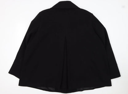 Womens UK Size 24 Wardrobe Black Overcoat