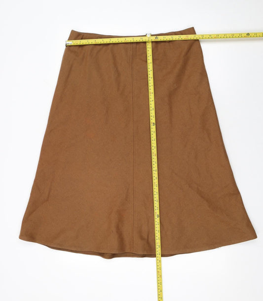 Womens UK Size 14 Marks and Spencer A-Line Twill Skirt
