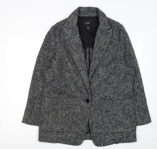 Womens UK Size 12 Mango Regular Grey Blazer
