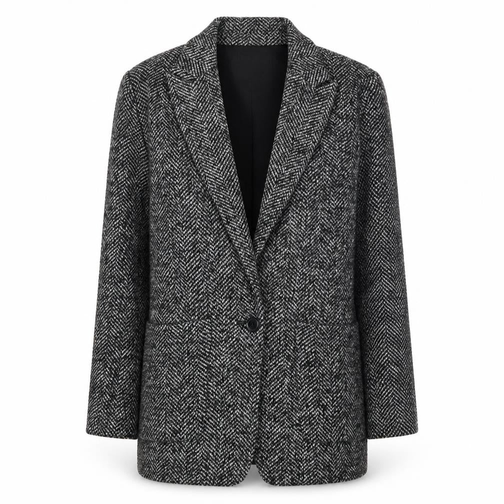 Womens UK Size 12 Mango Regular Grey Blazer