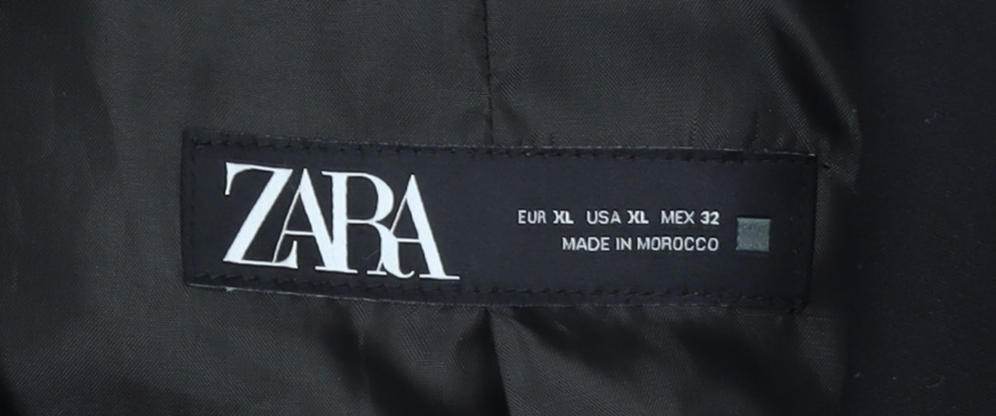 Womens UK Size XL Zara Regular Black Blazer