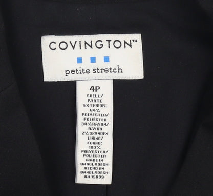 Womens UK Size 4 Petite Covington Petites Black Blazer