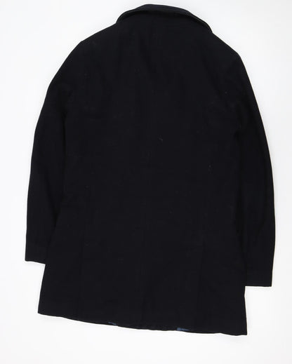 Womens UK Size S John Lewis Black Pea Coat
