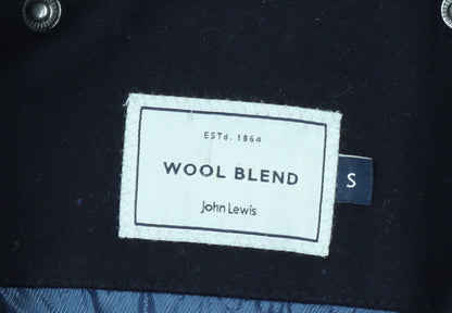 Womens UK Size S John Lewis Black Pea Coat