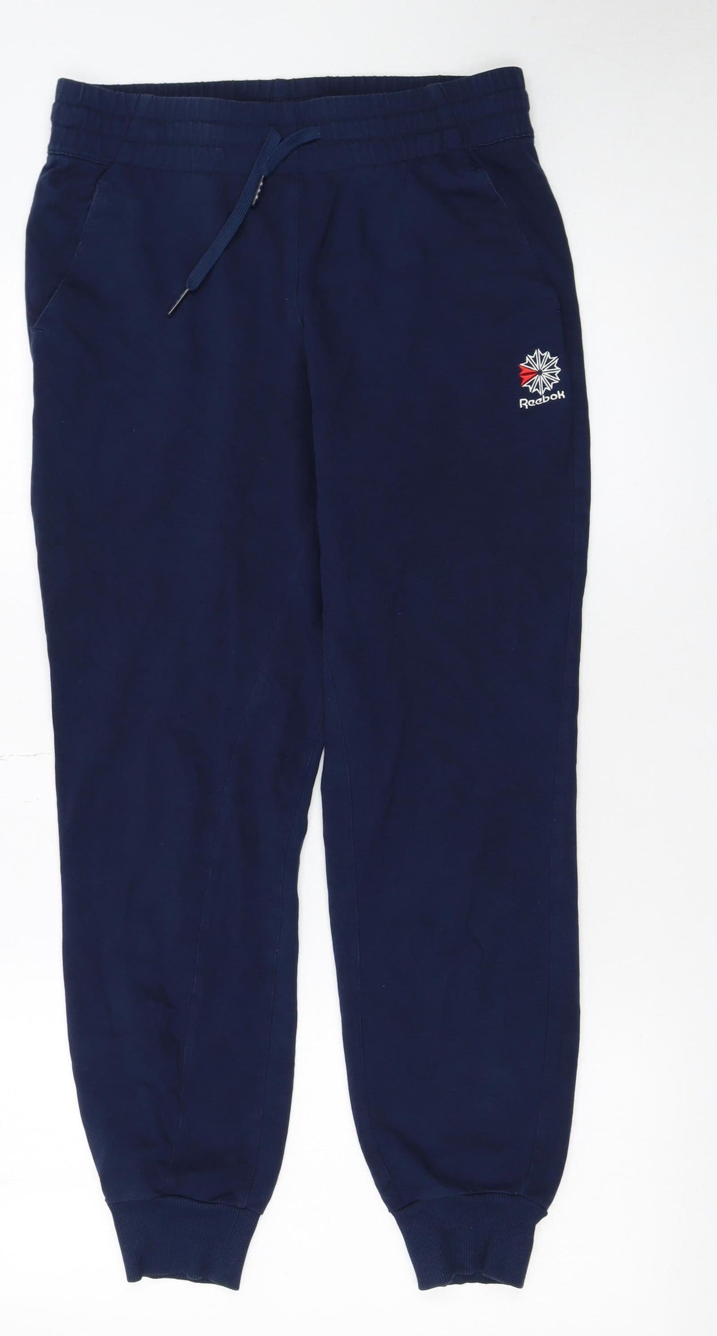 Womens UK Size S Reebok Regular Fit Jogger Blue Trousers